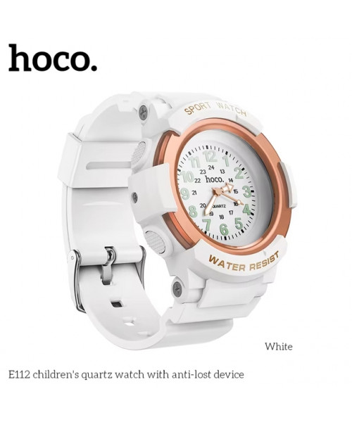 Найдите ребенка мгновенно: детские кварцевые часы Hoco E112 White с функцией поиска